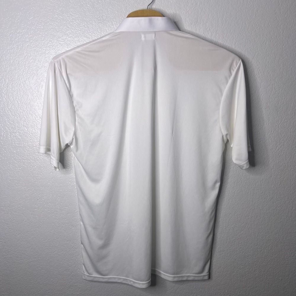 Collars & Co Men White Short Sleeve Dress Collar Polo Shirt Size 2XL Performance - Picture 3 of 7